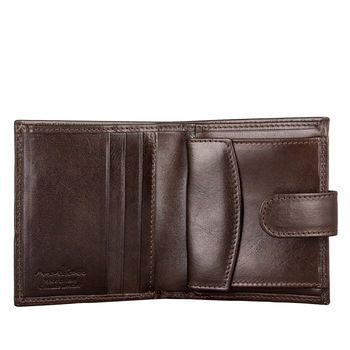 Personalised Luxury Small Leather Wallet. 'The Pietre', 4 of 12