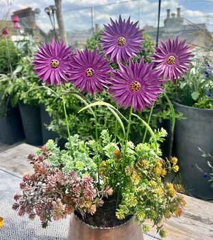 Aster Garden Sculpture Stakes Set Of Five, 4 of 4