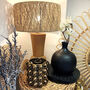 Bronze Bobble Ceramic Vase Hurricane Lantern, thumbnail 3 of 5