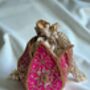 Hot Pink Silk Potli/Wrist Bag, thumbnail 5 of 5