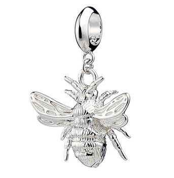 Sterling Silver Garden Bee Charm, 5 of 9