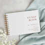 Caramel Autumn Colour Block Wedding Guest Book, thumbnail 1 of 5