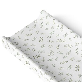 Delicate Leaves Deluxe Unisex Baby Anti Roll Wedge Changing Mat, 2 of 3