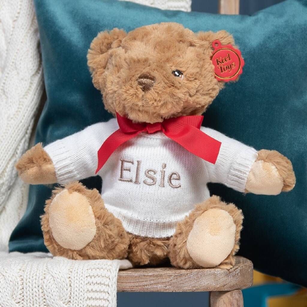 Personalised Keeleco Recycled Teddy Bear Soft Toy, 1 of 4