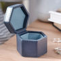Hexagonal Leather Ring Box Two Colours, thumbnail 2 of 11