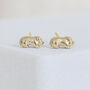 18ct Gold Plated Baby Guinea Pig Earrings, thumbnail 1 of 8