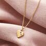Confetti Birthstone Heart Charm Necklace, thumbnail 3 of 9
