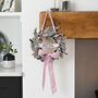 Wooden Christmas Wreath With Velvet Ribbon Decoration, thumbnail 10 of 11