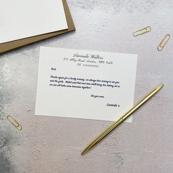 Personalised Calligraphy Correspondence Cards, 3 of 8