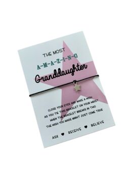 Granddaughter Gift | Granddaughter Wish Bracelet, 6 of 7