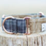Waxed Cotton Martingale Collar, thumbnail 8 of 9