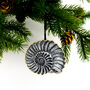 Ammonite Wooden Hanging Decoration, thumbnail 1 of 4