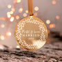 Personalised First Christmas Married Gold Keepsake, thumbnail 6 of 7