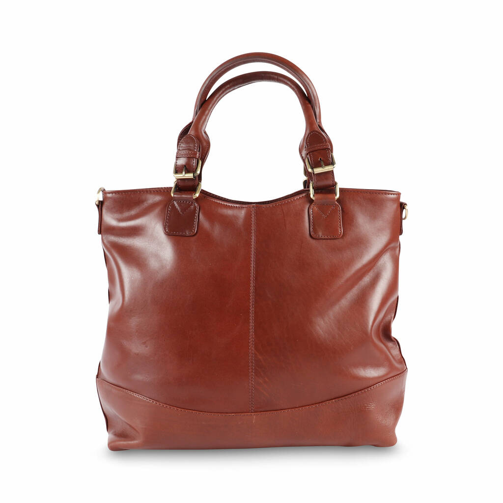 all day large leather tote