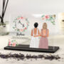 Personalised Floral Maid Of Honour Proposal Illustration Plaque, thumbnail 1 of 6