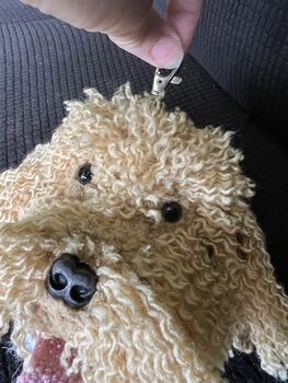 Light Apricot Cockapoo Cavapoo Bag Charm, 5 of 6