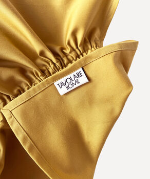 Eloisa Mustard Cotton Napkins With Pleating Channels Set Of Two, 5 of 5