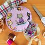 Cat Style Pin Cushion And Tin | Fun Sewing Gift, thumbnail 3 of 5