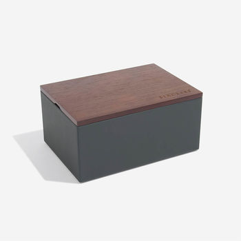 Mens Charcoal Watch Box, 3 of 3
