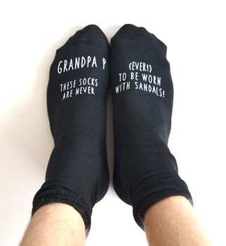 Personalised Socks Never To Be Worn With Sandals, 2 of 2
