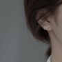 Sterling Silver Snake Stud Earrings, thumbnail 2 of 5