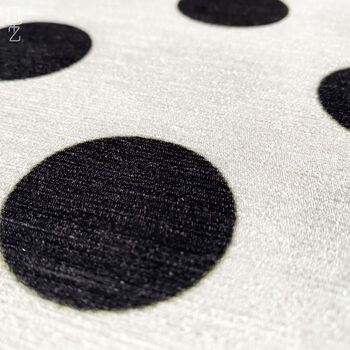 Black Polka Dot Themed Cushion Cover, 6 of 7