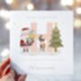 Granddaughter Christmas Card / Santa And Elf *Fully Personalised, thumbnail 2 of 2