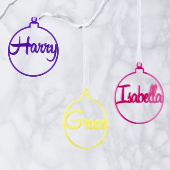 Personalised Bauble Christmas Decoration, 2 of 4