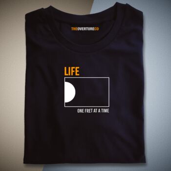 Guitar Shirt Gift For Guitarists. Life One Fret At A Time Single Fret Shirt, 5 of 11
