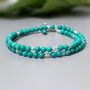 Turquoise And Sterling Silver Wrap Bracelet, thumbnail 1 of 6