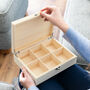 Personalised Wooden Tea Box Gift, thumbnail 3 of 3
