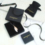 Unisex Black Mystic Triangle Flat Back Earrings, thumbnail 5 of 6