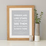 'Friends Are Like Stars' Quote Print, thumbnail 5 of 12