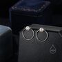 Natural Freshwater Pearl Ear Jacket In Sterling Silver, thumbnail 3 of 11