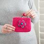 Handmade Felt Daisy Purse, thumbnail 2 of 9