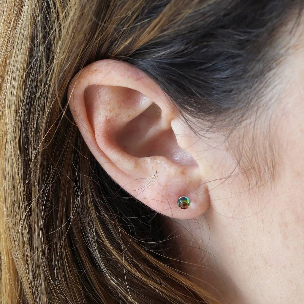 Swarovski Crystal Ball Stud Earrings By Lisa Angel Swarovski Crystal Ball Stud Earrings