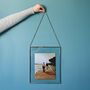 Silver Metal And Glass Hanging Photo Frame, thumbnail 3 of 12