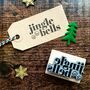 Christmas Jingle Bells Rubber Stamp, thumbnail 1 of 2