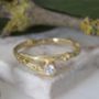 Diamond Organic Twig Engagement Ring, thumbnail 2 of 5