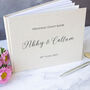 Modern Design Personalised Wedding Guest Book, thumbnail 2 of 5