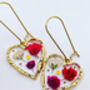 Heart Necklace With Gypsophila Flowers In Silver Or Gold, thumbnail 4 of 12