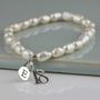Personalised Freshwater Pearl Birthday Charm Bracelet, thumbnail 4 of 7