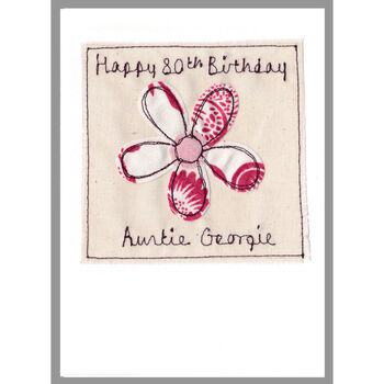 Personalised Flower Birthday Card For Her, 8 of 12
