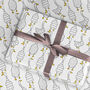Geese Wrapping Paper Roll Or Folded, Marching Geese, thumbnail 1 of 2