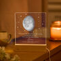 Personalised Moon Lamp Gift For Dad, Acrylic Night Light, thumbnail 1 of 5
