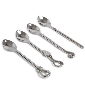 Set Of Four Mixed Coffee Spoons, 2 of 4