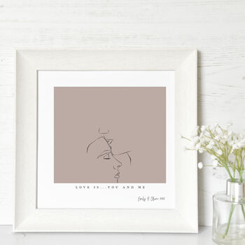 Personalised Love Is You And Me Print, 2 of 5