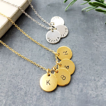 Personalised Family And Friends Disc Necklace, 4 of 4
