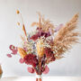 Burgundy Bouquet With Grasses And Proteas, thumbnail 2 of 5