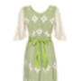 Thirties Style Dress In Ivory And Green Lace, thumbnail 3 of 3